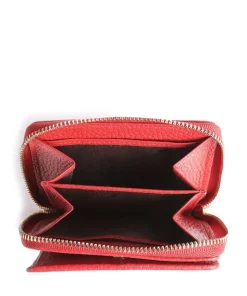 Asti RFID Geldbörse genarbtes Rindsleder rot