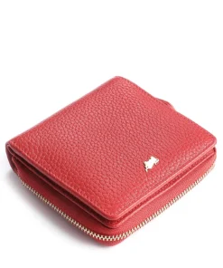 Asti RFID Geldbörse genarbtes Rindsleder rot
