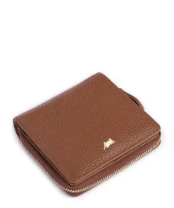 Asti RFID Geldbörse genarbtes Rindsleder braun