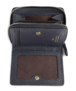 Asti RFID Geldbörse genarbtes Rindsleder navy