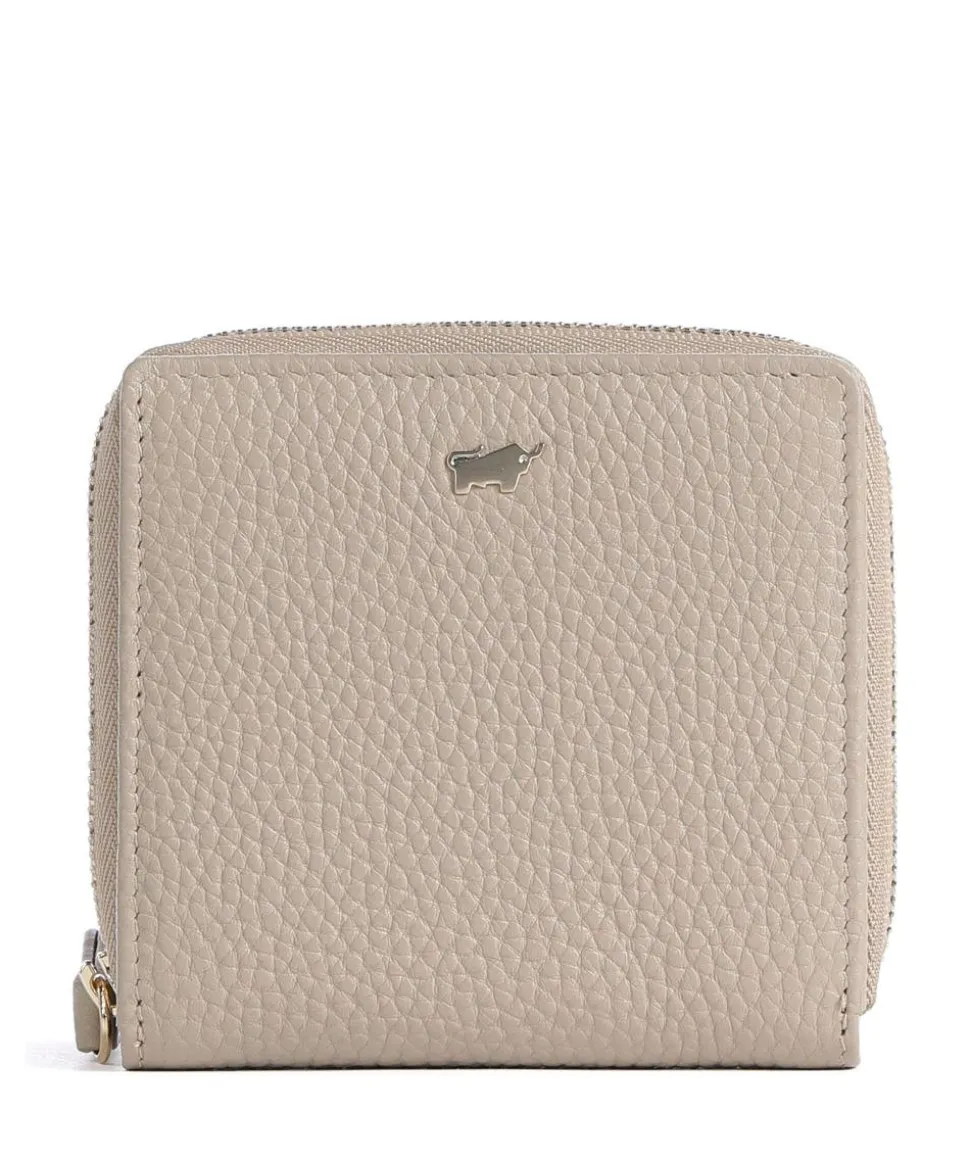 Asti RFID Geldbörse genarbtes Rindsleder beige