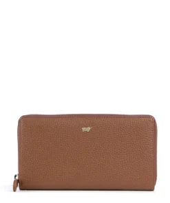 Asti RFID Geldbörse genarbtes Rindsleder braun