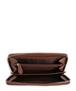 Asti RFID Geldbörse genarbtes Rindsleder braun