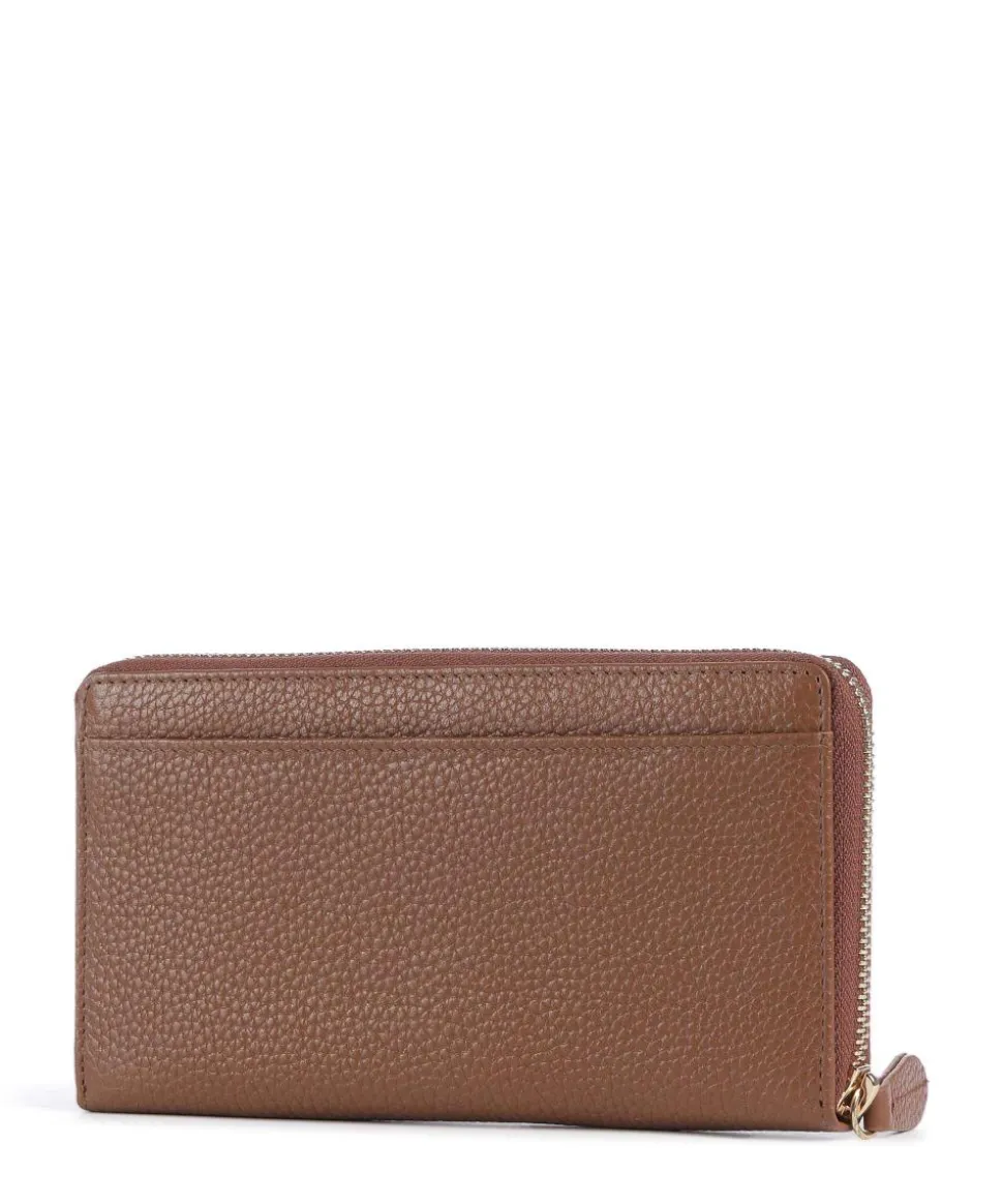 Asti RFID Geldbörse genarbtes Rindsleder braun