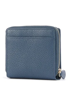 Asti RFID Geldbörse genarbtes Rindsleder blaugrau