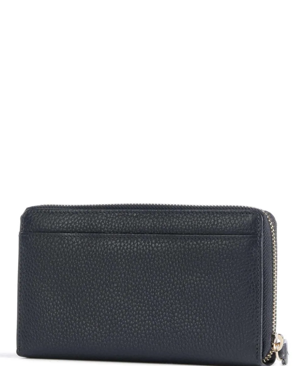 Asti RFID Geldbörse genarbtes Rindsleder dunkelblau