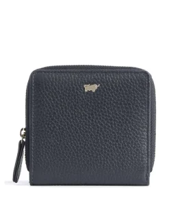 Asti RFID Geldbörse genarbtes Rindsleder dunkelblau