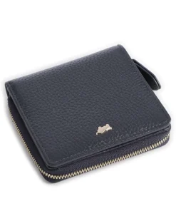 Asti RFID Geldbörse genarbtes Rindsleder dunkelblau