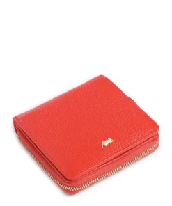 Asti RFID Geldbörse genarbtes Rindsleder hellrot
