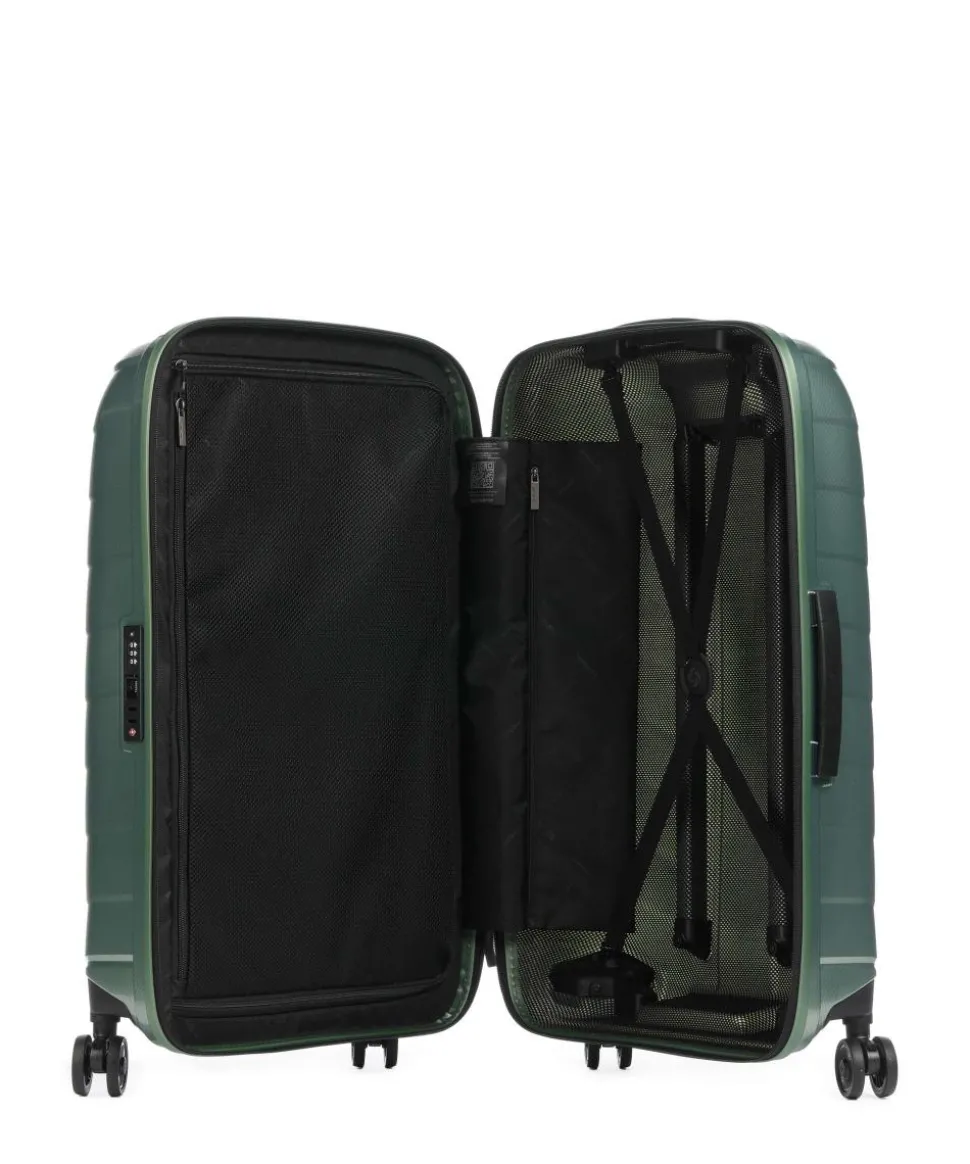 Attrix 4-Rollen Trolley grün 69 cm