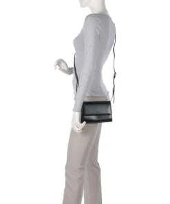 Auguri Umhängetasche Rindsleder schwarz