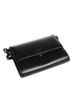 Auguri Umhängetasche Rindsleder schwarz