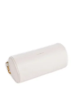 Aura Schultertasche Leder weiß