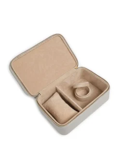 Aurora Schmuckkasten Lederimitat hellgrau