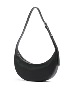 Avra Schultertasche fein genarbtes Rindsleder schwarz