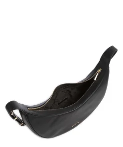 Avra Schultertasche fein genarbtes Rindsleder schwarz