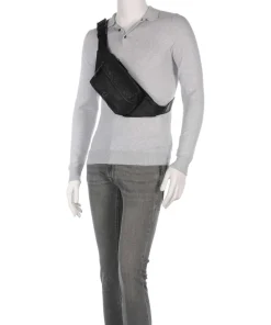 B Icon Gürteltasche recyceltes Polyester schwarz