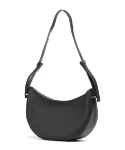B Icon Schultertasche genarbtes Rindsleder schwarz