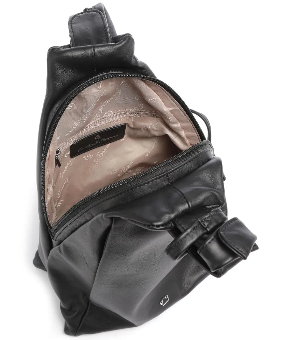 Babette Nappa Slingbag fein genarbtes Rindsleder schwarz