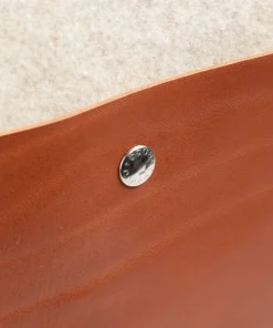 Babette Shopper fein genarbtes Leder, Textil beige/braun