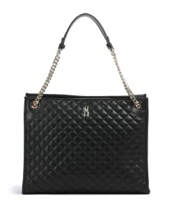 BACCENT Shopper Lederimitat schwarz