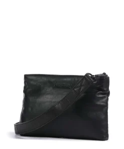 Back to Black Umhängetasche Schafsleder schwarz