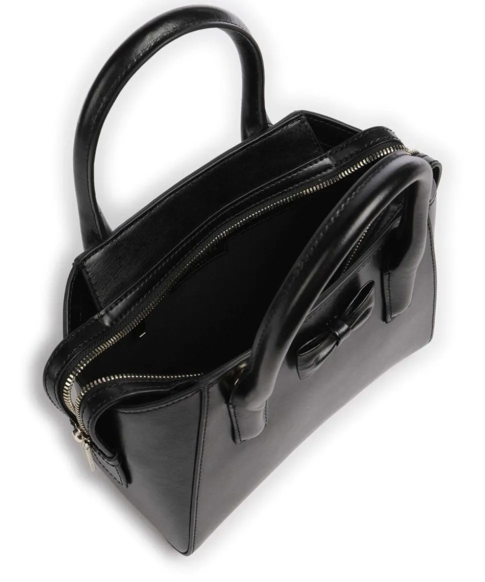 Baelini Handtasche fein genarbtes Leder schwarz