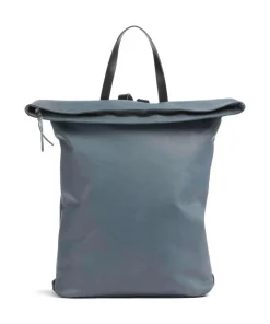 Bague M Rucksack fein genarbtes Rindsleder blaugrau