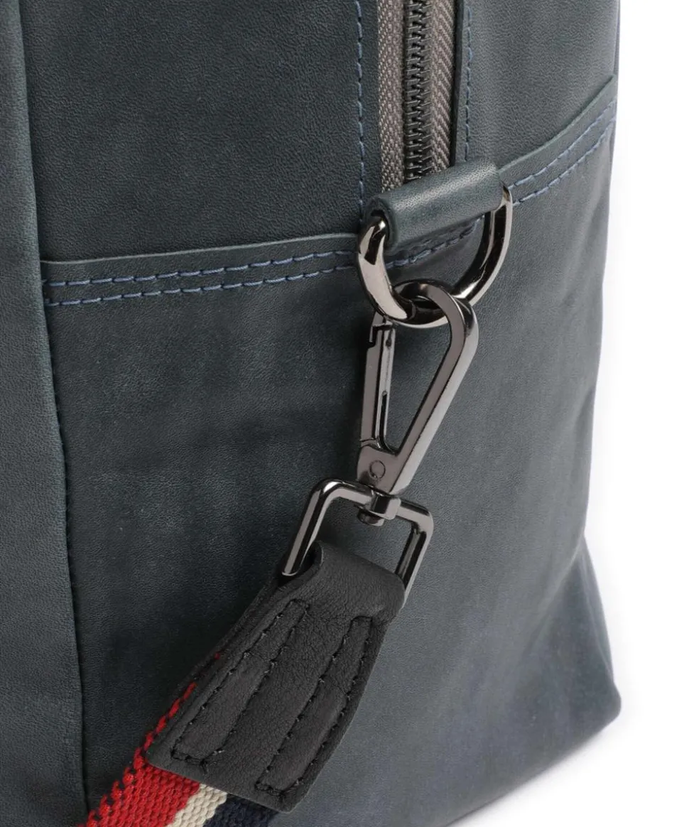 Bague M Shopper fein genarbtes Rindsleder blaugrau