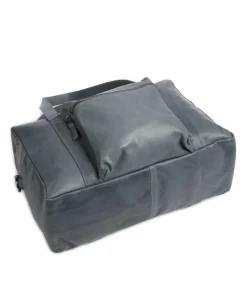 Bague M Shopper fein genarbtes Rindsleder blaugrau