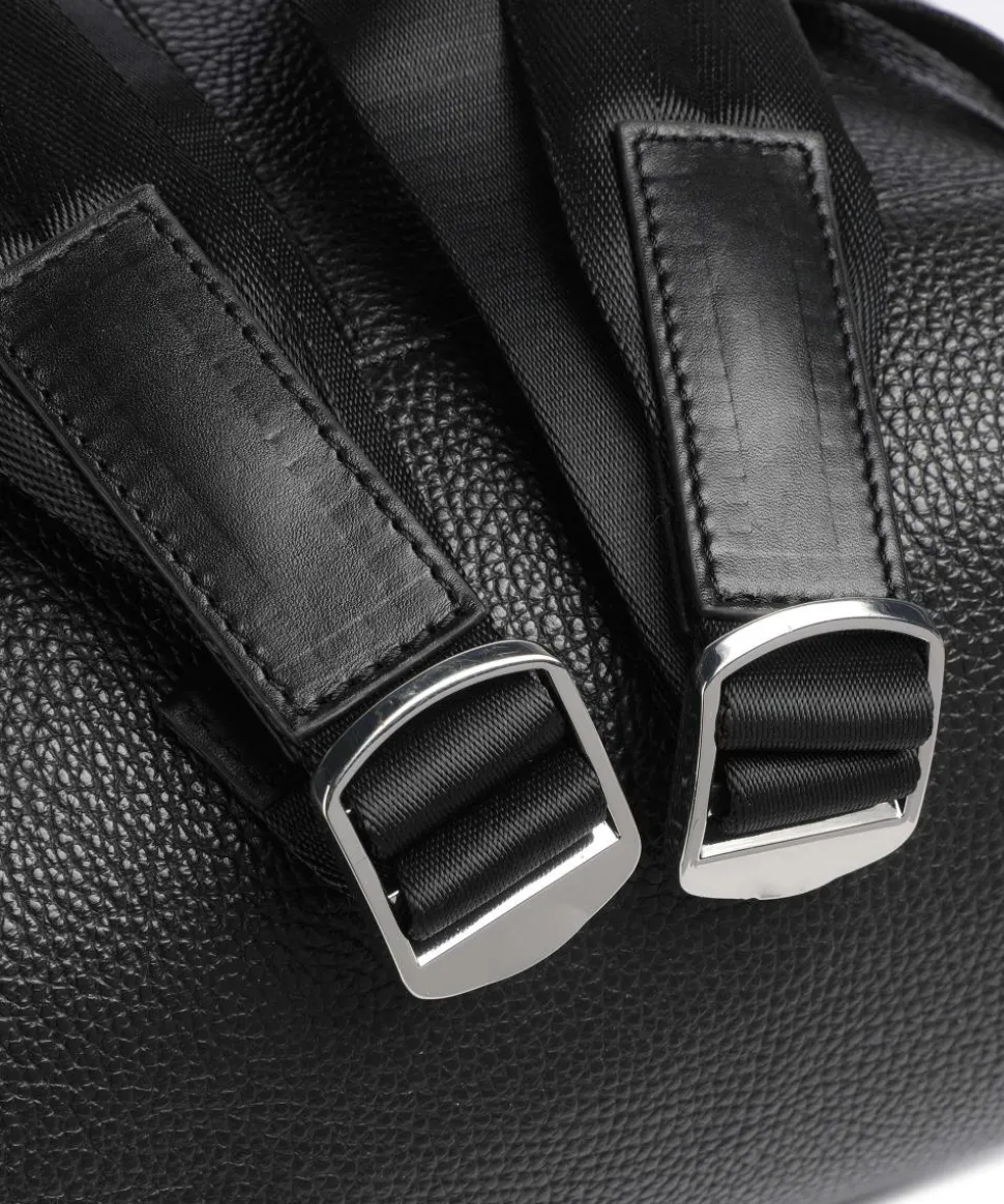 Baha Rucksack 15″ genarbtes Rindsleder schwarz