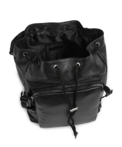 Baha Rucksack 15″ genarbtes Rindsleder schwarz