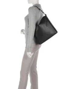 Bali Beuteltasche fein genarbtes Rindsleder schwarz