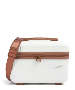 Bali Kosmetikkoffer weiß/braun 36 cm