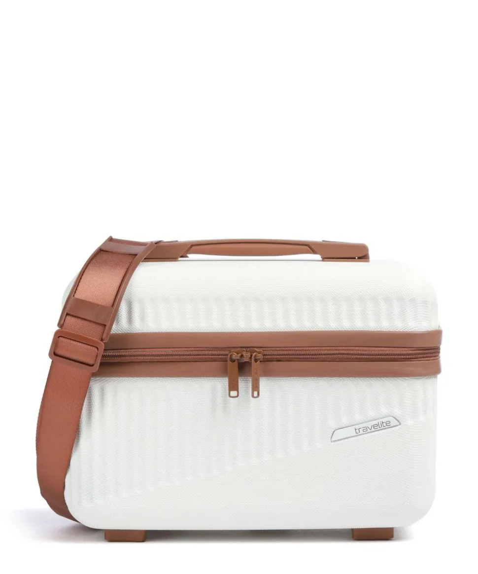 Bali Kosmetikkoffer weiß/braun 36 cm