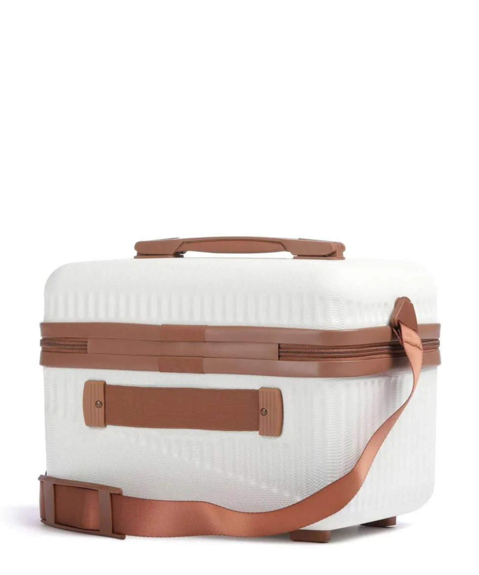 Bali Kosmetikkoffer weiß/braun 36 cm