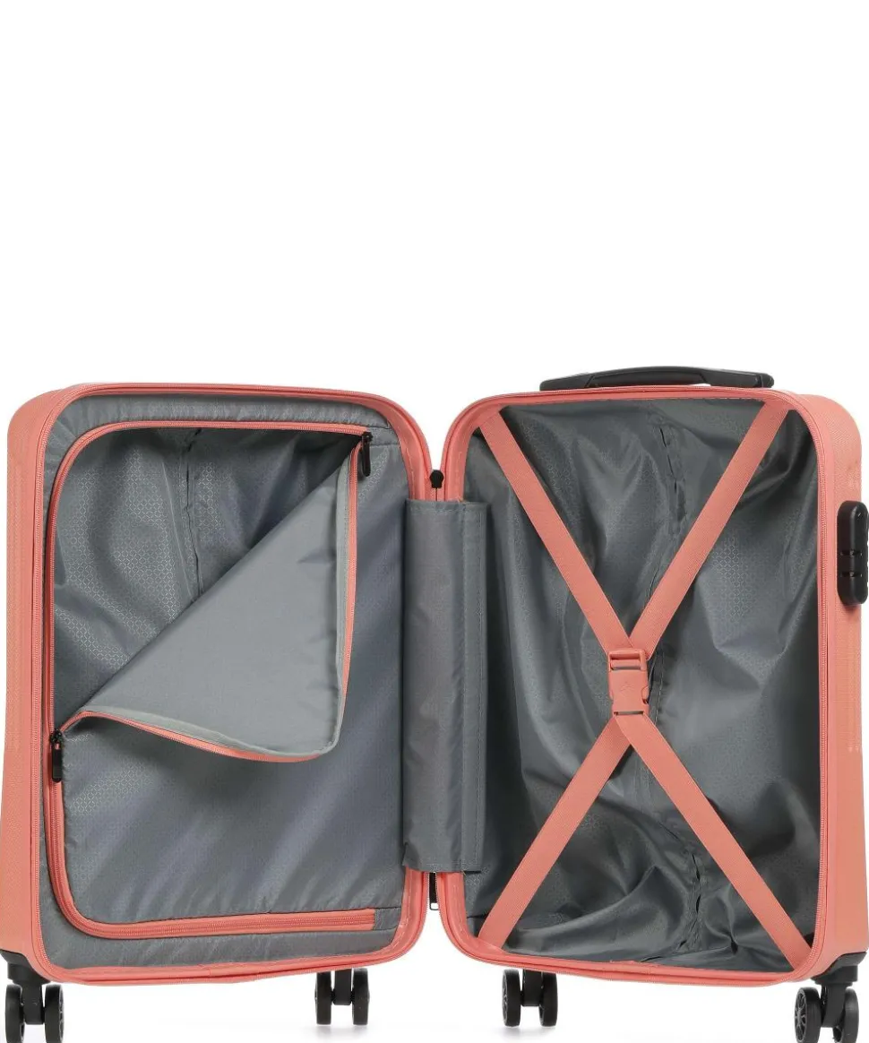 Bali 4-Rollen Trolley hellrot 55 cm