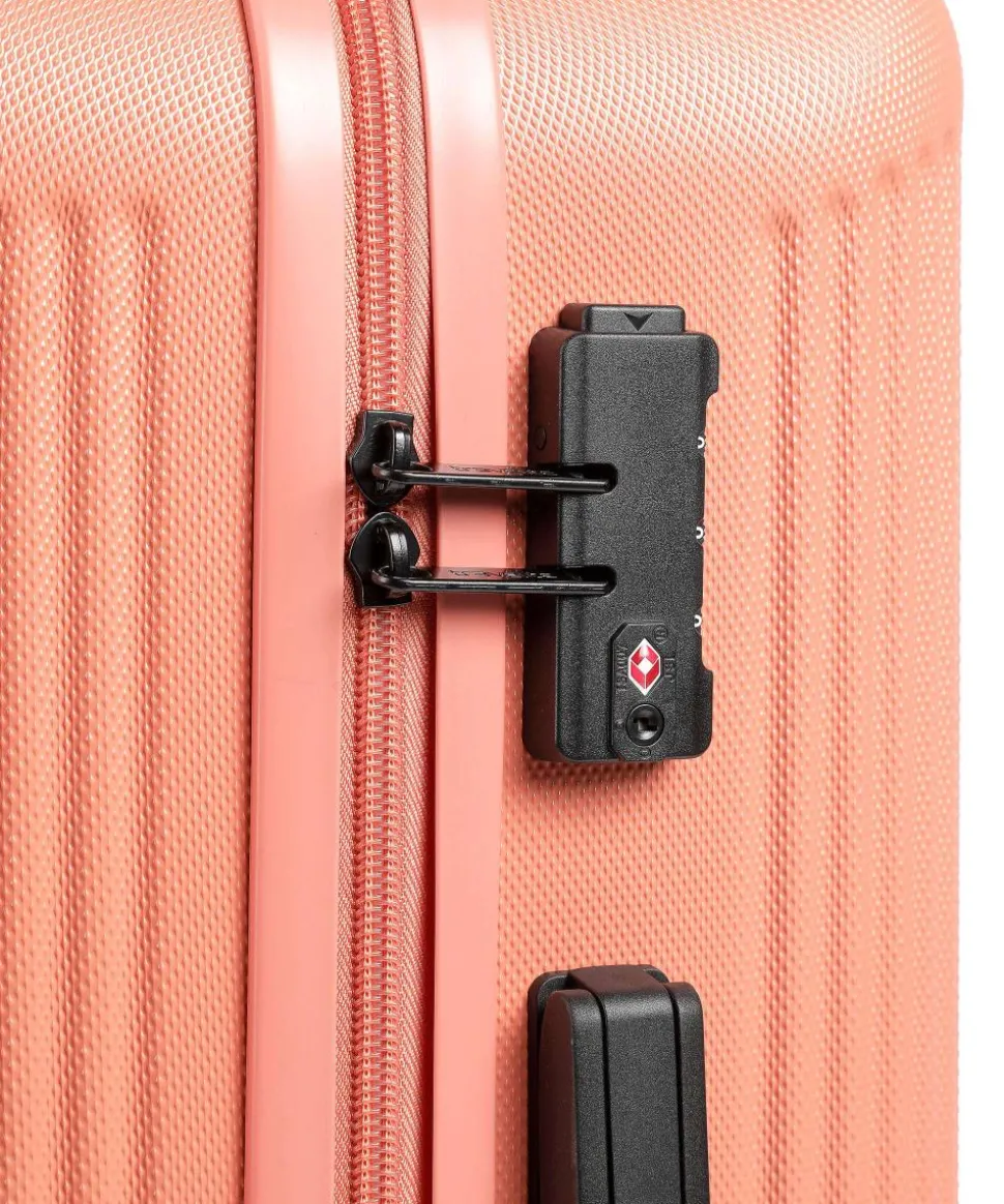 Bali 4-Rollen Trolley Set koralle 3-tlg.