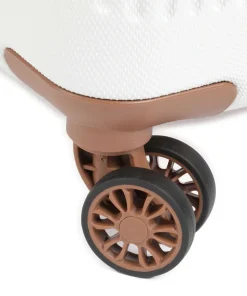 Bali 4-Rollen Trolley Set weiß/braun 3-tlg.