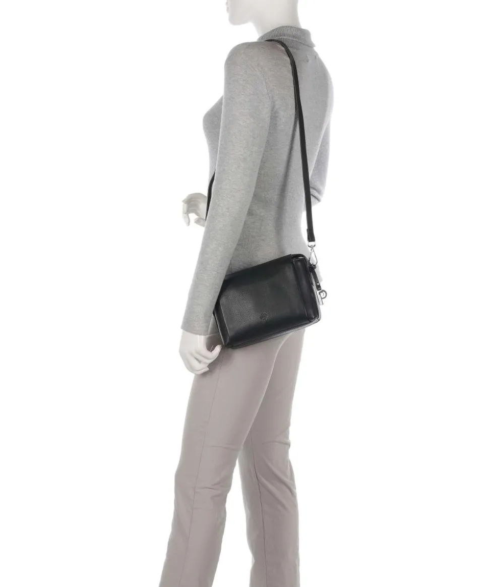 Bali Umhängetasche weiches Rindsleder schwarz