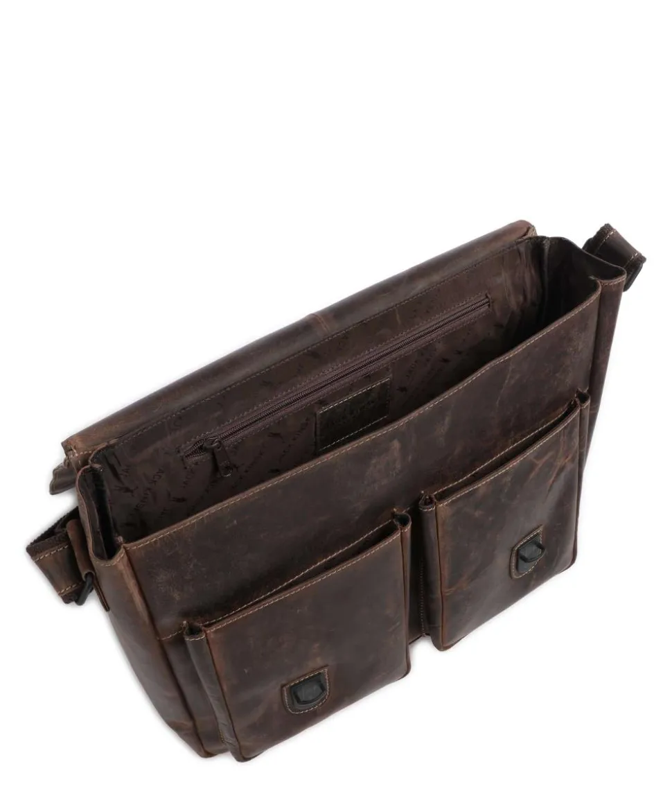 Baltimore 6 Aktentasche Leder dunkelbraun