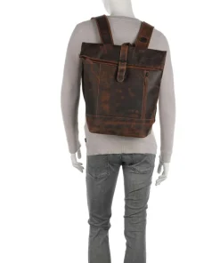 Baltimore 15 Laptop-Rucksack 14″ Leder cognac