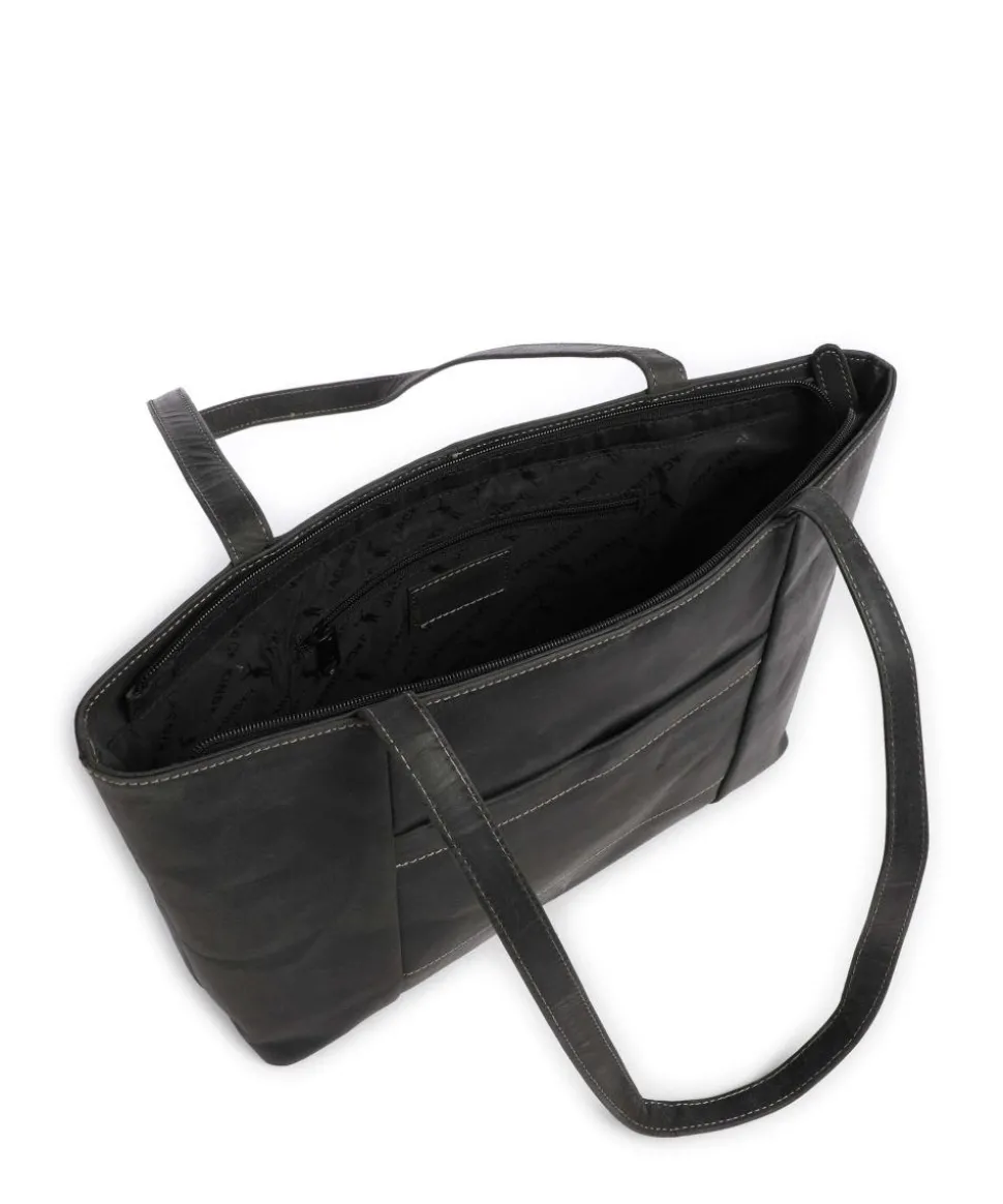 Baltimore 18 Shopper fein genarbtes Leder anthrazit