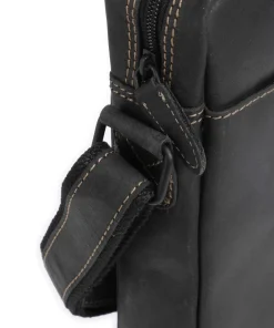 Baltimore 2 Umhängetasche Leder anthrazit