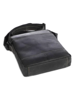 Baltimore 2 Umhängetasche Leder anthrazit