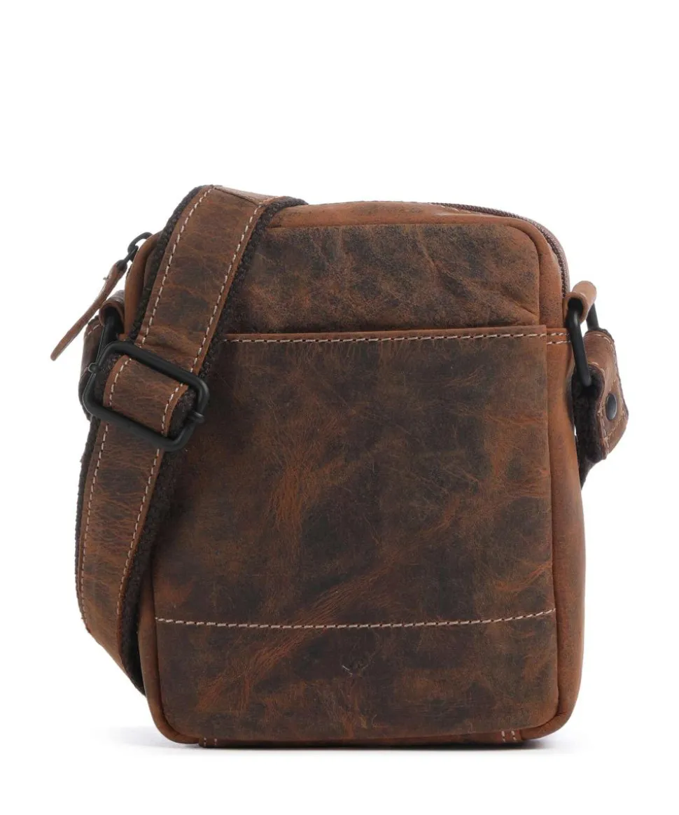 Baltimore 1 Umhängetasche Leder cognac