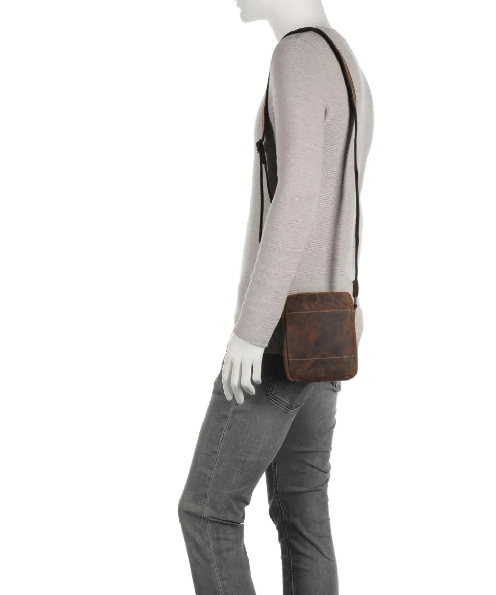 Baltimore 1 Umhängetasche Leder cognac