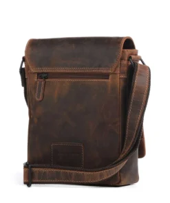 Baltimore 3 Umhängetasche Leder cognac