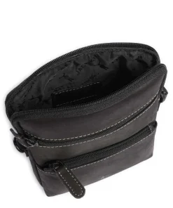 Baltimore 11 Umhängetasche Leder schwarz