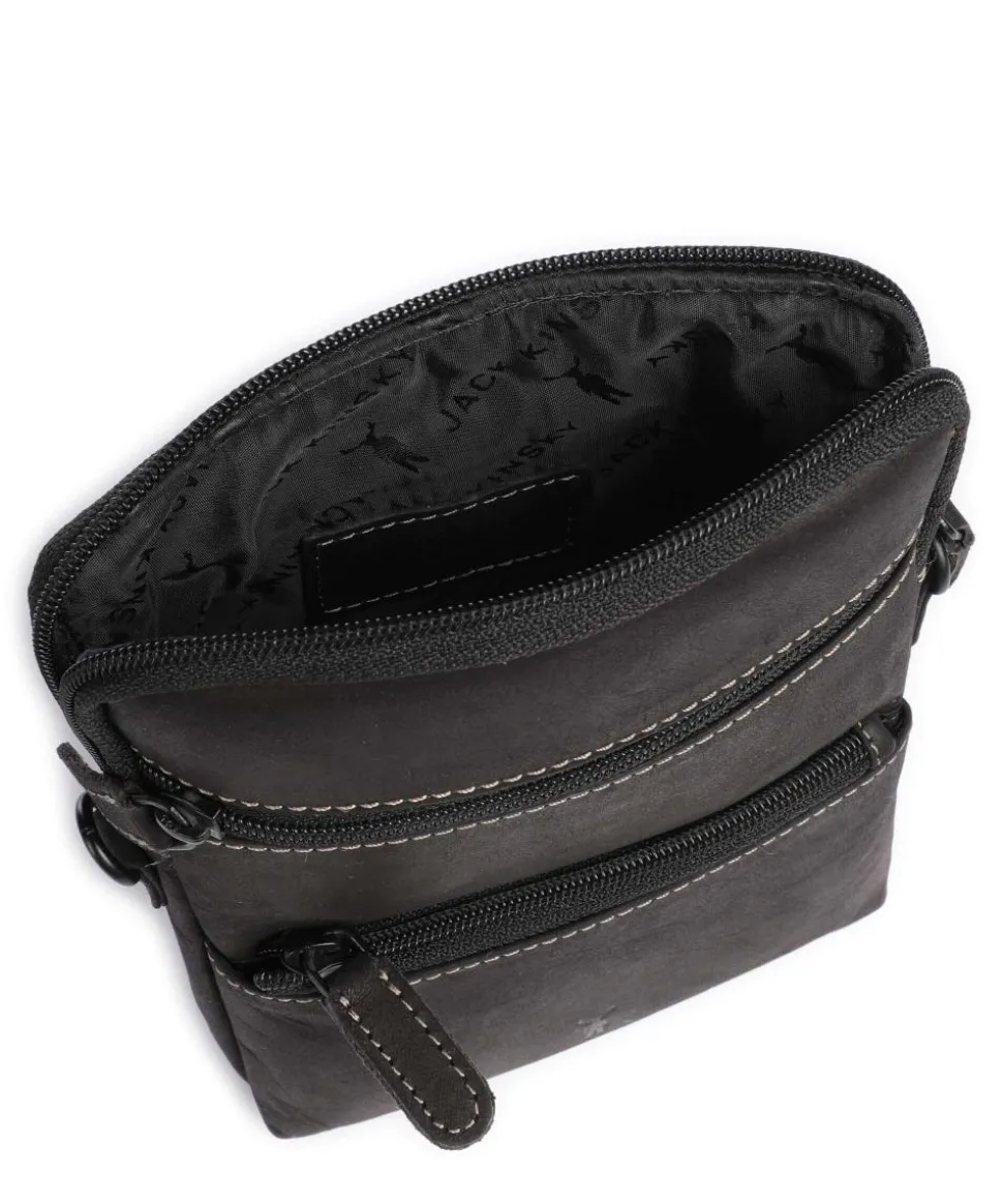 Baltimore 11 Umhängetasche Leder schwarz